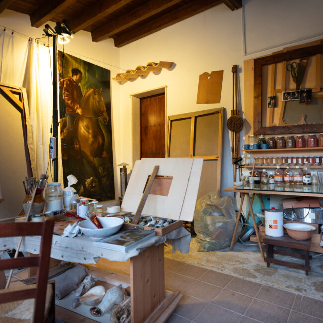 Atelier artistico di Nino Gianfaglione - Foto di Sandro Scalia