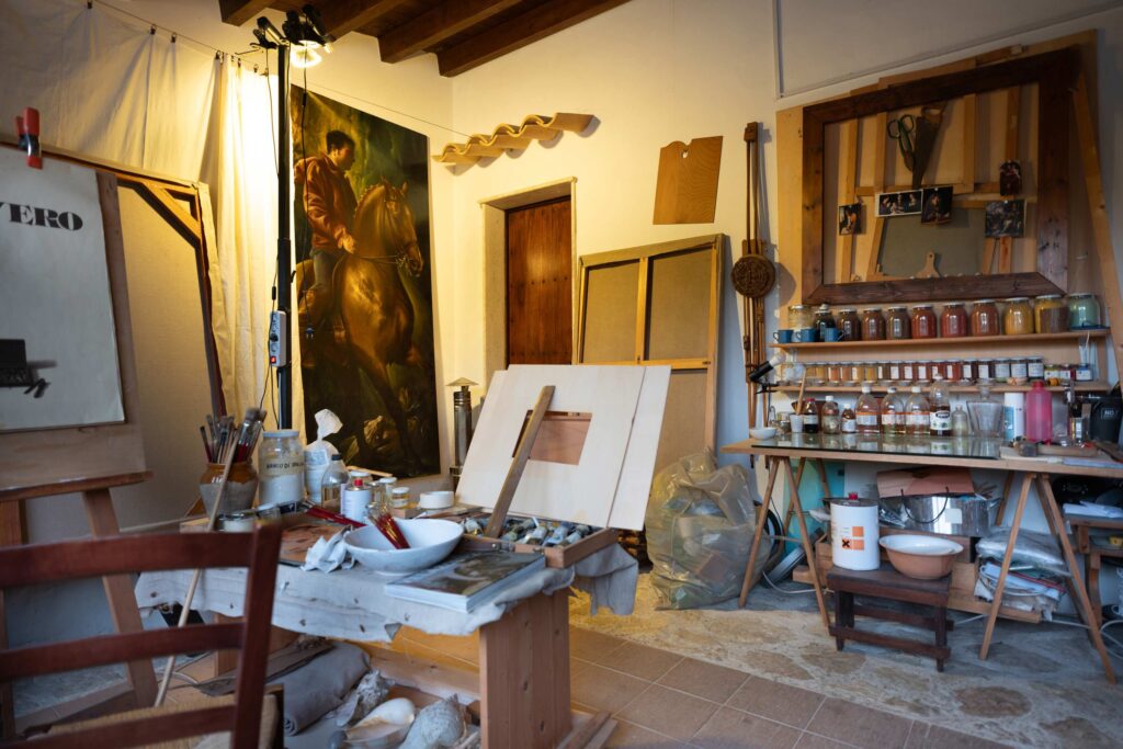 Atelier artistico di Nino Gianfaglione - Foto di Sandro Scalia